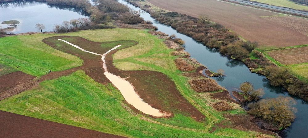 Flutmulde nach Fertigstellung Dezember 2025