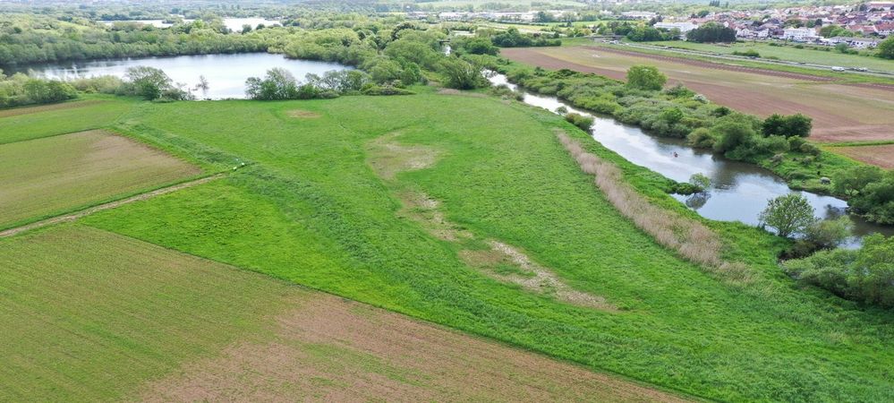 Lage der künftigen Flutmulde